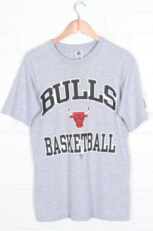 NBA Chicago Bulls Big Logo STARTER T-Shirt USA Made (M)