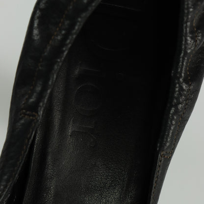 CHRISTIAN DIOR Buckle Scrunch Pump Italy Made Heels (39)