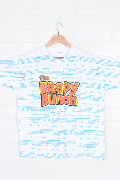 The Brady Bunch STANLEY DESANTIS All Over Boxy T-Shirt USA Made (L)