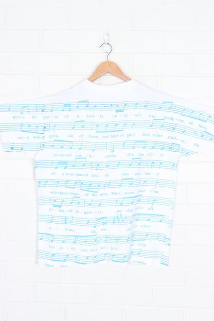 The Brady Bunch STANLEY DESANTIS All Over Boxy T-Shirt USA Made (L)
