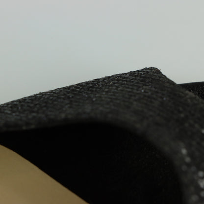 JIMMY CHOO Glitter Peep Toe Black Kitten Heels (38.5)