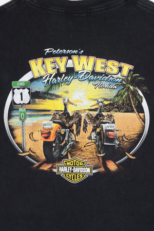 HARLEY DAVIDSON Key West Pelicans Front Back T-Shirt (XL)