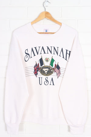 Savannah USA 1995 Country Flags Sweatshirt USA Made (L)