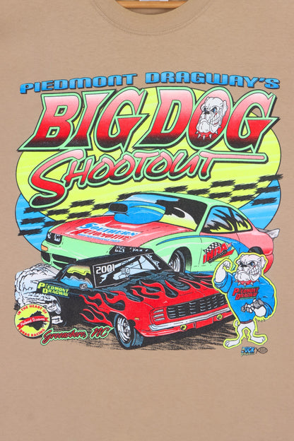 Piedmont Big Dog Shootout Dragway Racing Front Back T-Shirt (L)