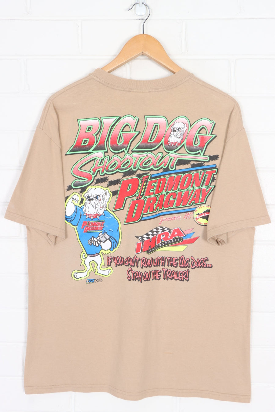 Piedmont Big Dog Shootout Dragway Racing Front Back T-Shirt (L)