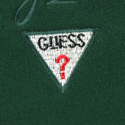 GUESS Embroidered Logo USA Made Forest Green Sweatshirt (XL-XXL)