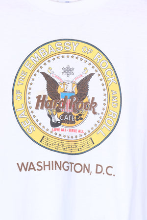 HARD ROCK CAFE 'Embassy of Rock & Roll' Eagle Crest USA Made Tee (XS)