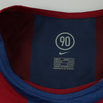 NIKE Barcelona 2004-05 #20 Deco Soccer Home Jersey (S)