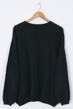 NO FEAR Forest Green & Black Lined Thin Sweatshirt (XL)