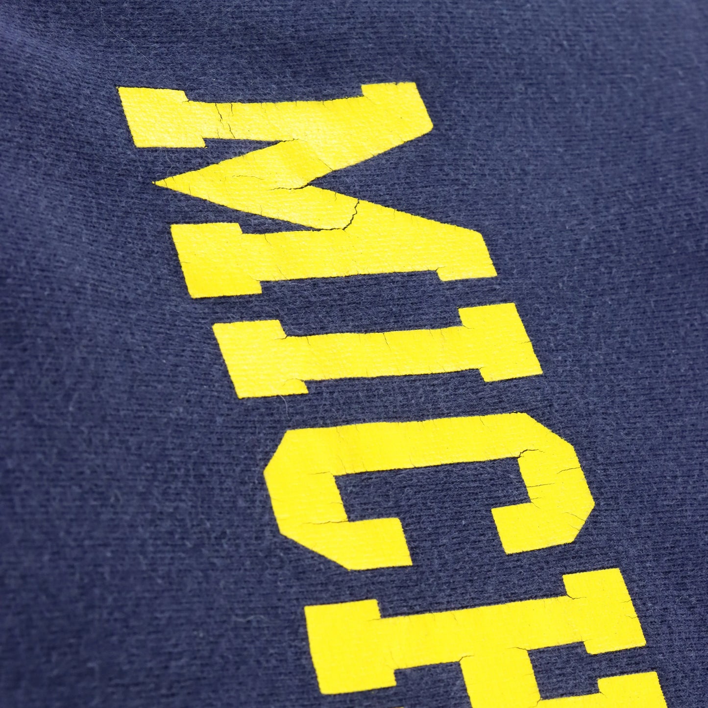 Vintage Michigan Wolverines College Football USA Made Navy Blue Sweatshirt (XXL)