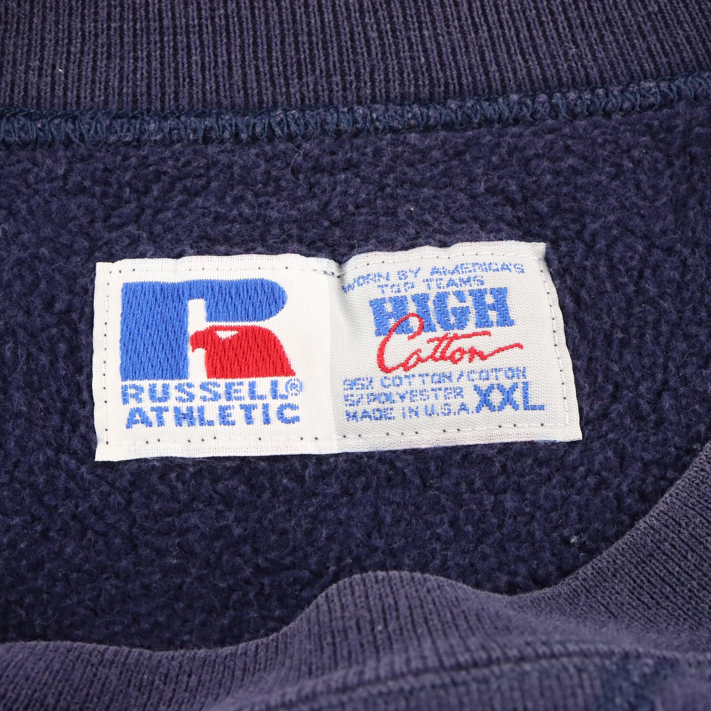 Vintage Michigan Wolverines College Football USA Made Navy Blue Sweatshirt (XXL)