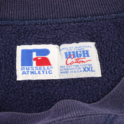 Vintage Michigan Wolverines College Football USA Made Navy Blue Sweatshirt (XXL)