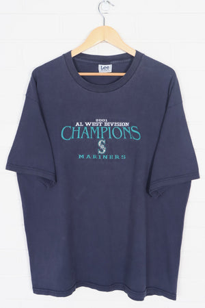 MLB Seattle Mariners Embroidered Champions LEE SPORT T-Shirt (L)