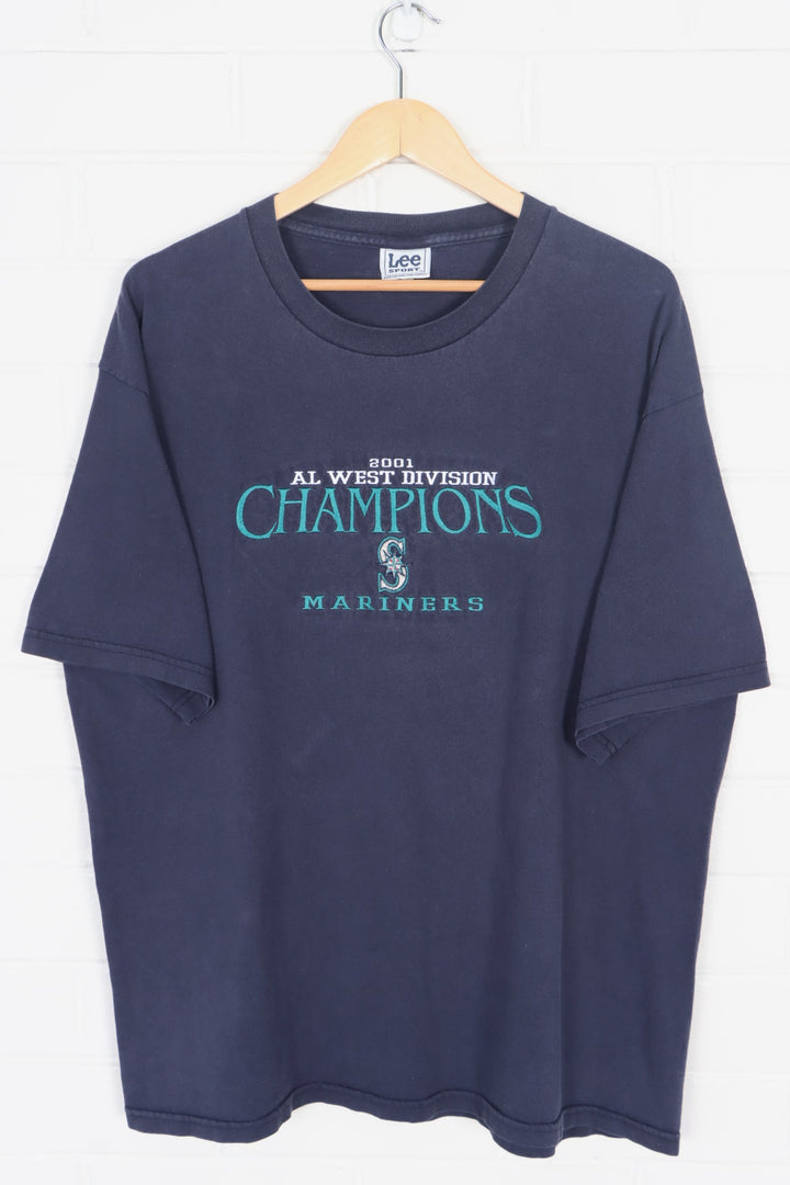 MLB Seattle Mariners Embroidered Champions LEE SPORT T-Shirt (L)