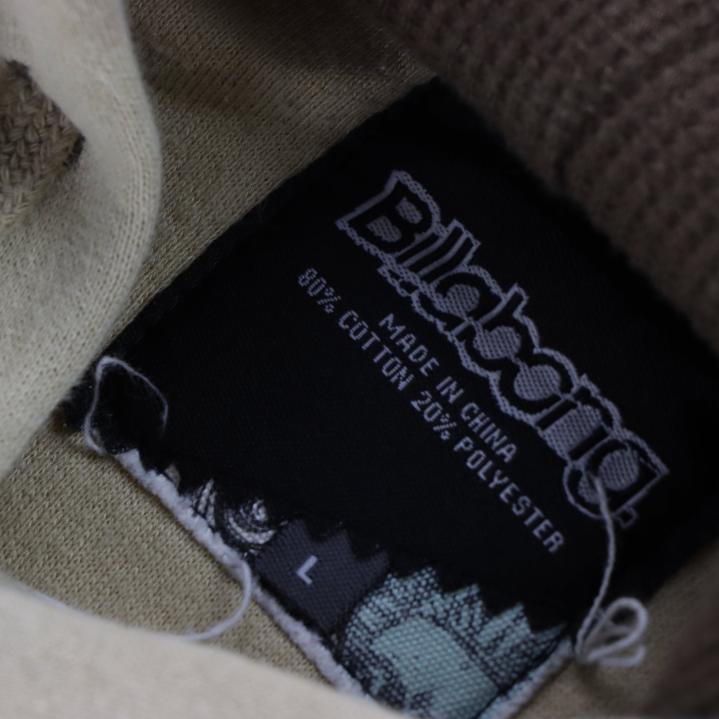 Vintage BILLABONG Y2K Graphic Spell Out Logo Surf Beige Hooded Sweatshirt (L) Vintage Sole Melbourne