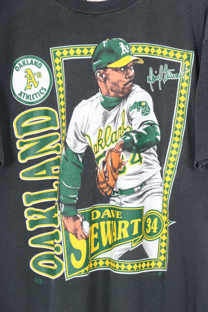 NUTMEG Oakland A's MLB Dave Stewart USA Made T-Shirt (L-XL)