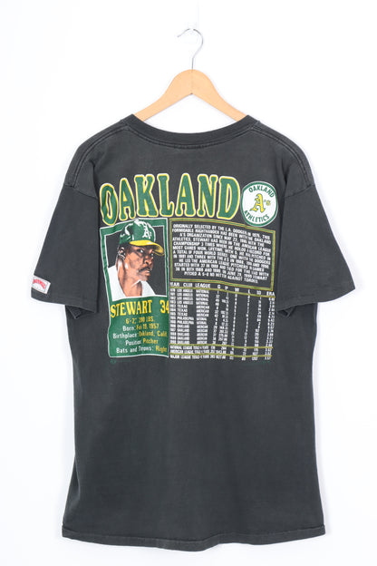 NUTMEG Oakland A's MLB Dave Stewart USA Made T-Shirt (L-XL)