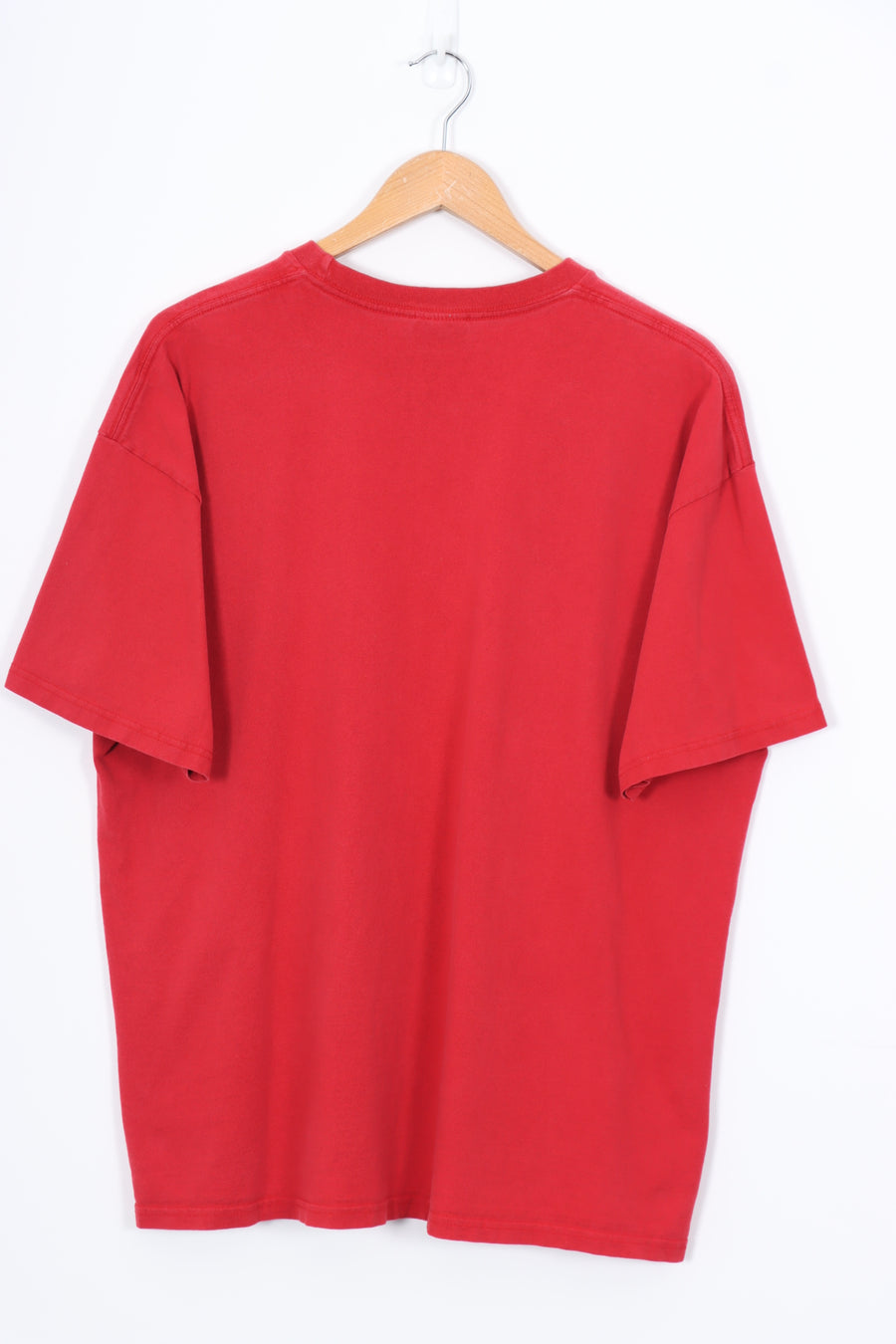 NIKE Centre Swoosh Red & Black Tee (XL)