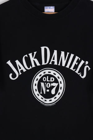 JACK DANIELS Whiskey No7 Spell Out USA Made Tee (M-L)