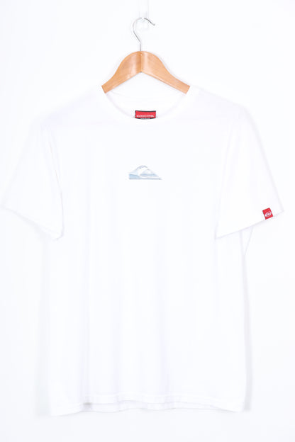 QUIKSILVER Chrome Centre Logo Surf Tee (M)