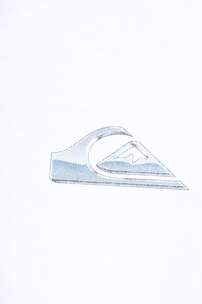 QUIKSILVER Chrome Centre Logo Surf Tee (M)