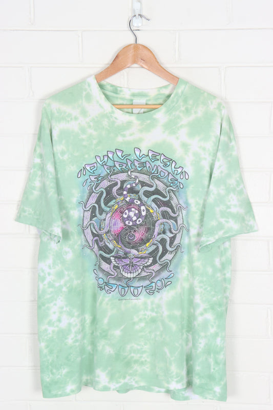 Phil Lesh and Friends Lime 2002 Green Psychedelic Rock Band Tee (XL)