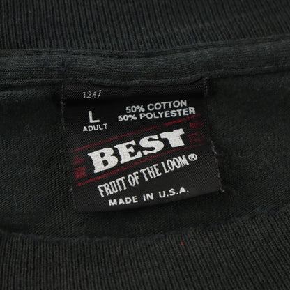 Detroit 'Real Men Drop Their Gloves' 1994 USA Made FRUIT OF THE LOOM Single Stitch T-Shirt (L)