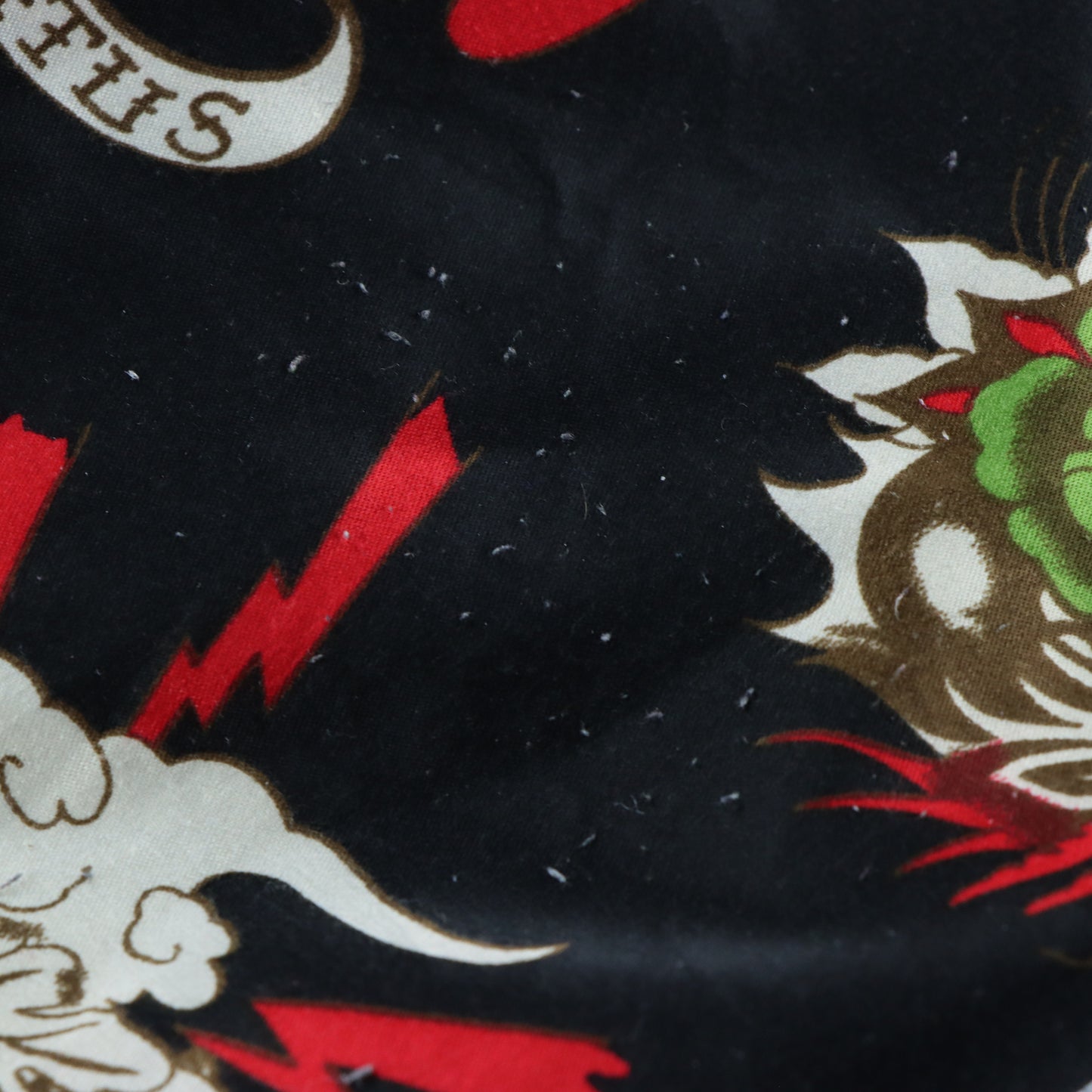 ED HARDY x CHRISTIAN AUDIGIER 'Do Or Die' Embroidered & Velvet Patches Reversible Full Zip Hoodie Sweatshirt (L)