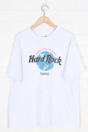 HARD ROCK CAFE Tokyo 'Save The Planet' Colourful Grey Tee (XL)