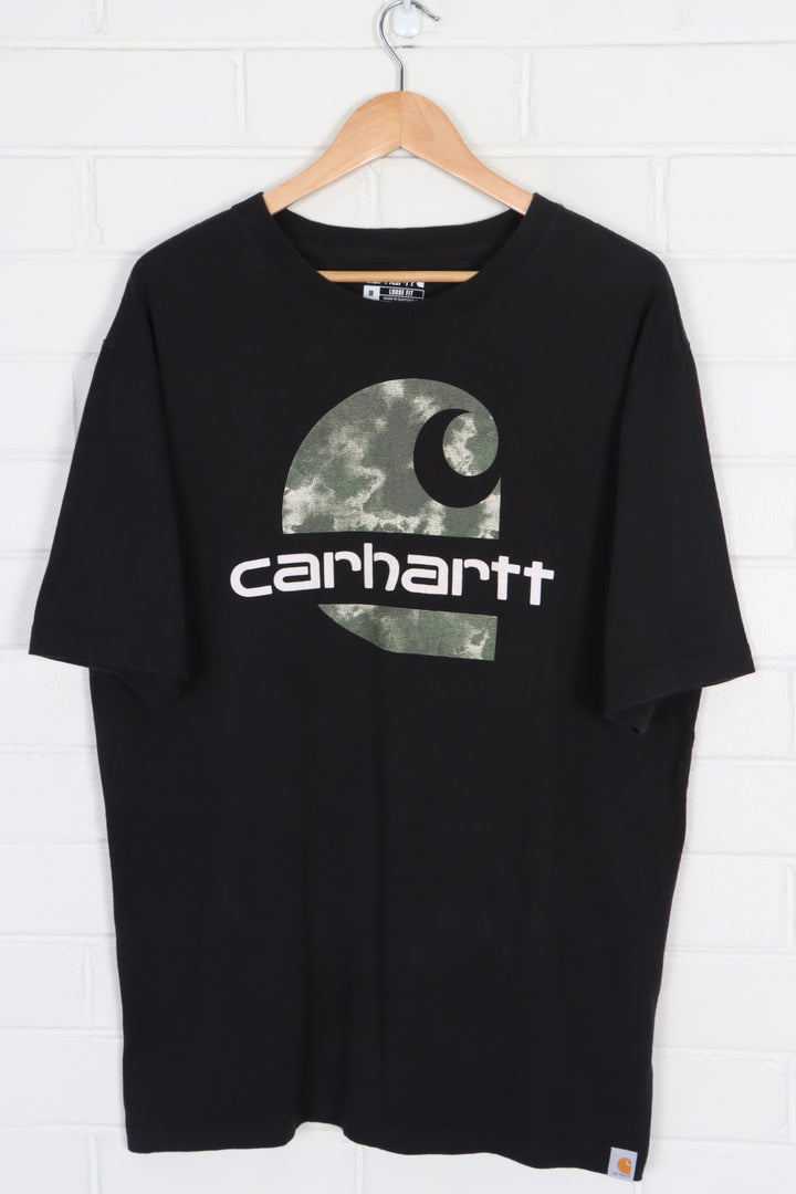 CARHARTT Big Camouflage Logo Loose Fit T-Shirt (L)