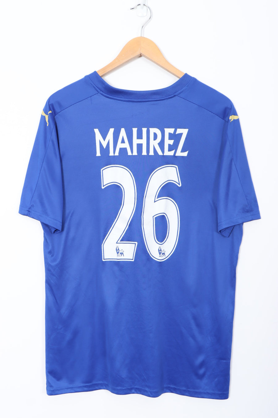 BOOTLEG Leicester City 2016-2017 Mahrez #26 Home Soccer Jersey (M-L)