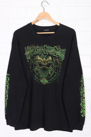 HARLEY DAVIDSON Skull & Gears All Over Long Sleeve Shirt (XL)