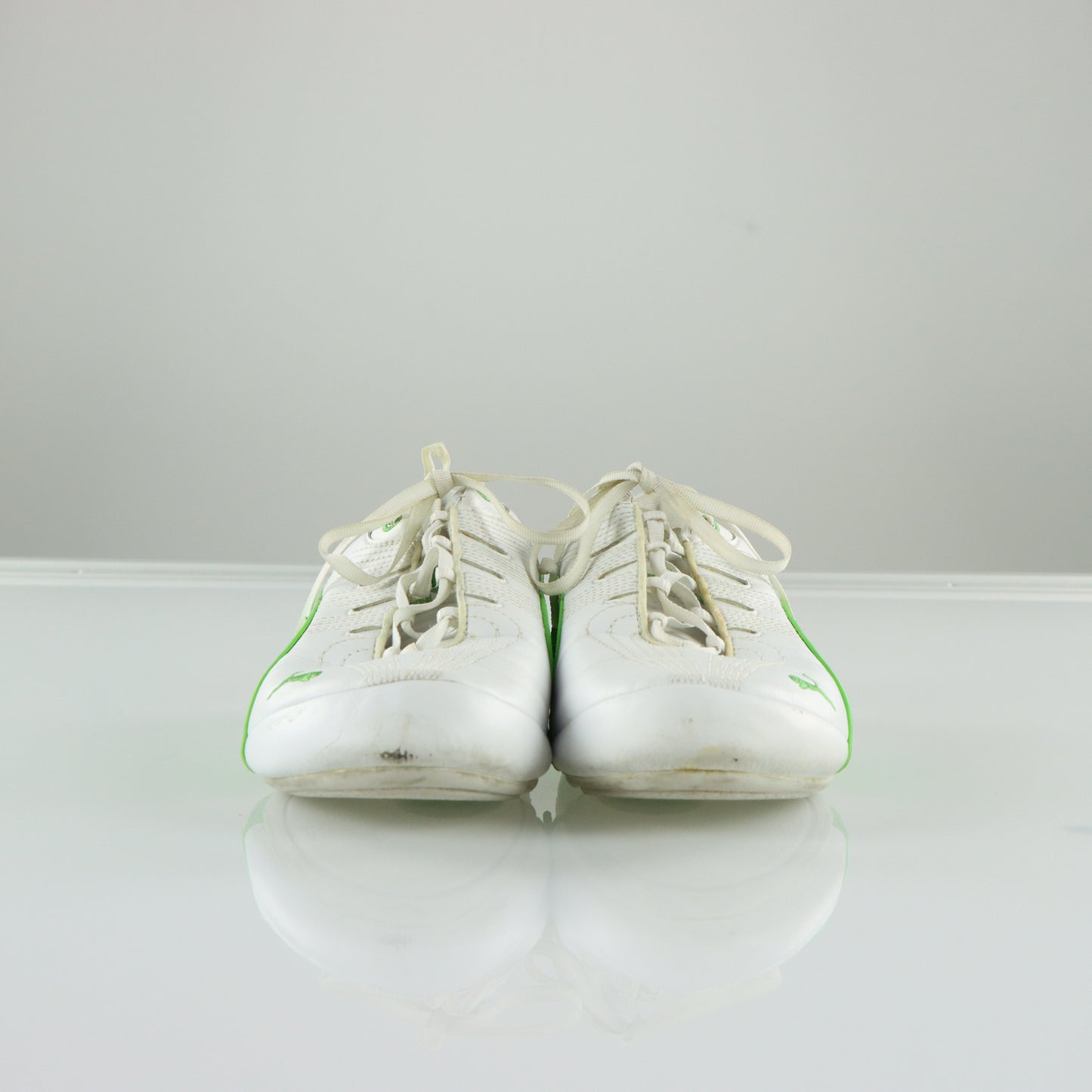 PUMA Vintage Green & White Speedcat Trainers Sneakers (41)