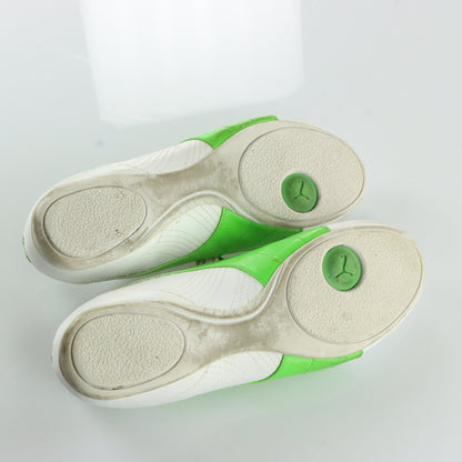 PUMA Vintage Green & White Speedcat Trainers Sneakers (41)