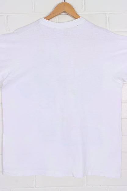 DISNEY Mickey Mouse "Time to Call Minnie" Single Stitch T-Shirt USA Made (XL)