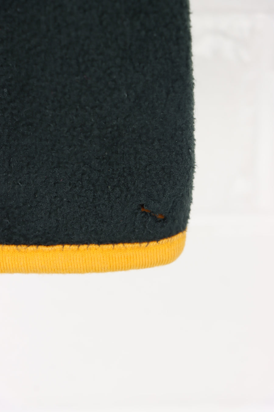 RALPH LAUREN POLO Green & Gold Henley Fleece Sweatshirt (S)