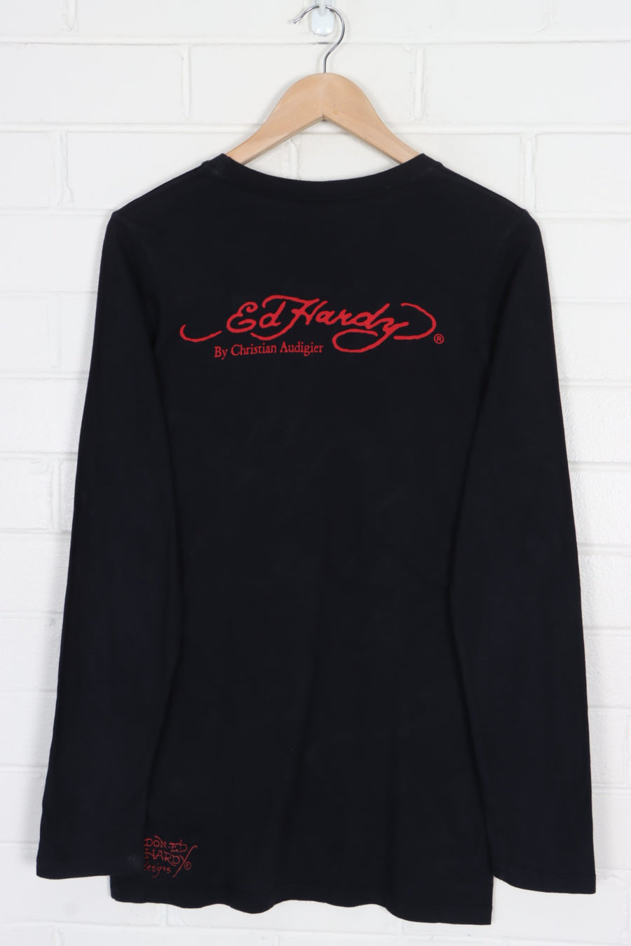ED HARDY Christian Audigier New York City Long Sleeve Y2K T-Shirt (S)