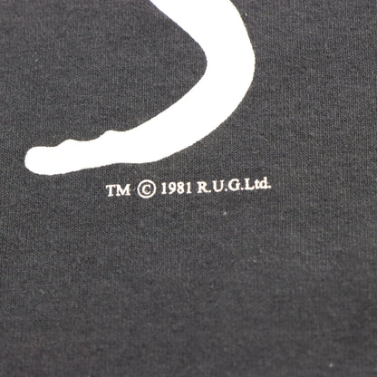 Vintage 1981 Cats The Musical Double Sided FRUIT OF THE LOOM Black T-Shirt (XL)