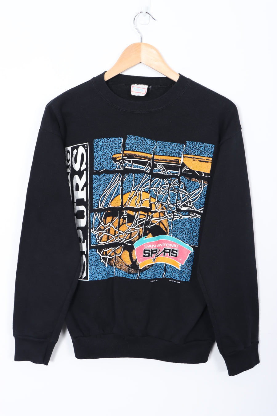 NBA San Antonio Spurs 1991 Basketball Graphic Sweatshirt USA Made (S)