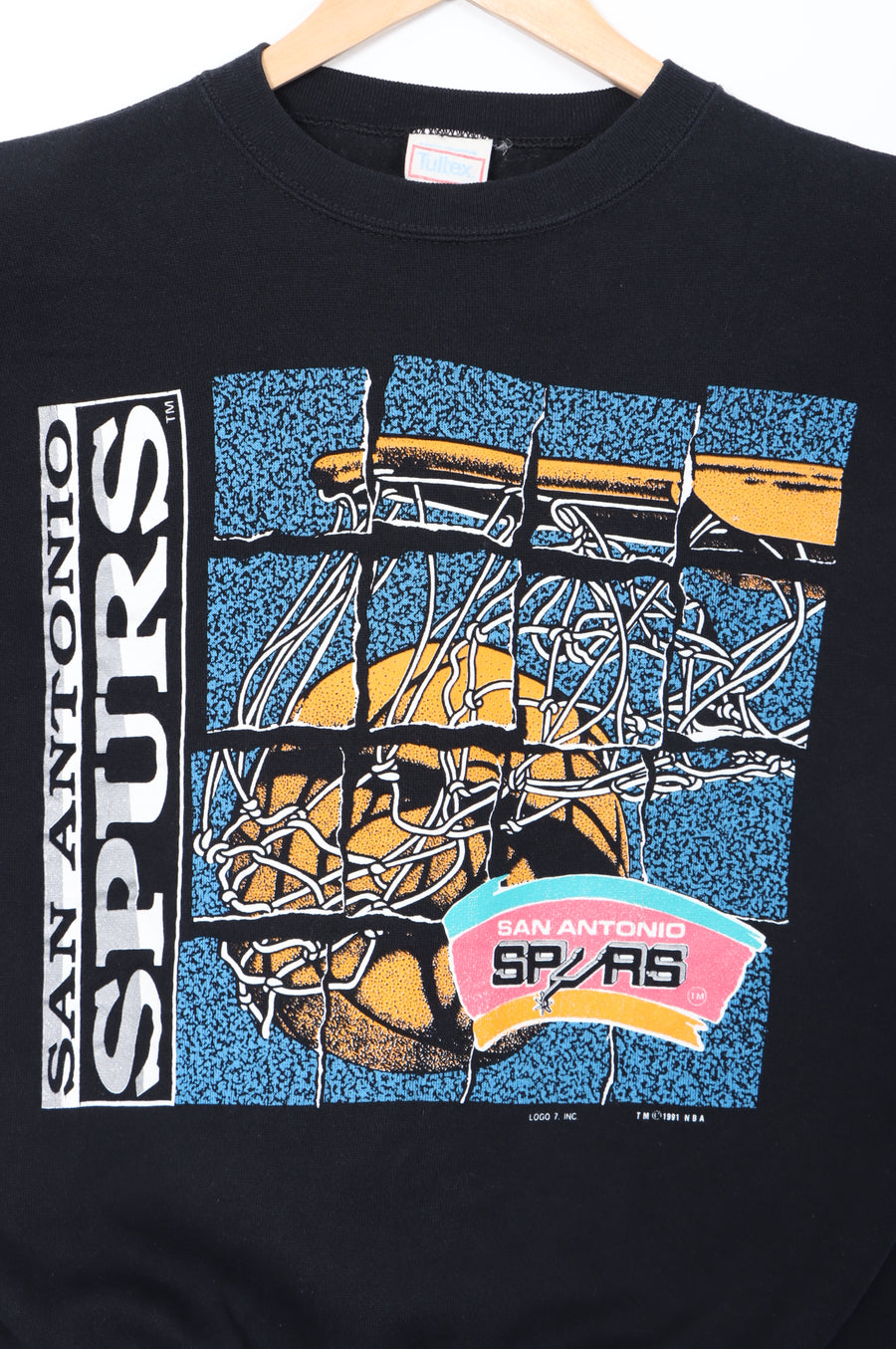 NBA San Antonio Spurs 1991 Basketball Graphic Sweatshirt USA Made (S)