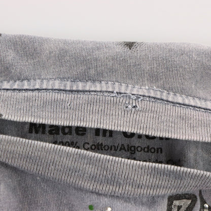 Vintage VICTORIOUS 'Urban Couture' Embellished Y2K Foil Detail Cross & Wings Tee USA Made (L) ***COCO Vintage Sole Melbourne