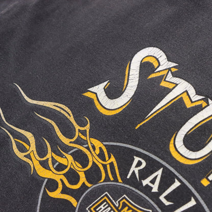 Vintage 2001 HARLEY DAVIDSON 61st Sturgis Black Hills Rally South Dakota Faded Black T-Shirt (XL)