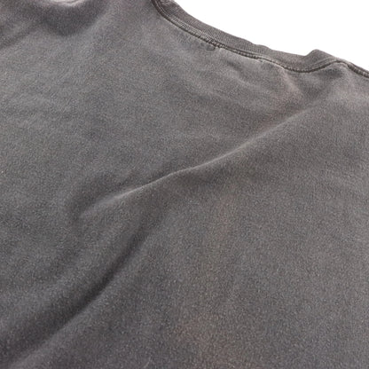 Vintage TAPOUT Spell Out Logo Y2K Faded Black Wrestling Tee (XXL)