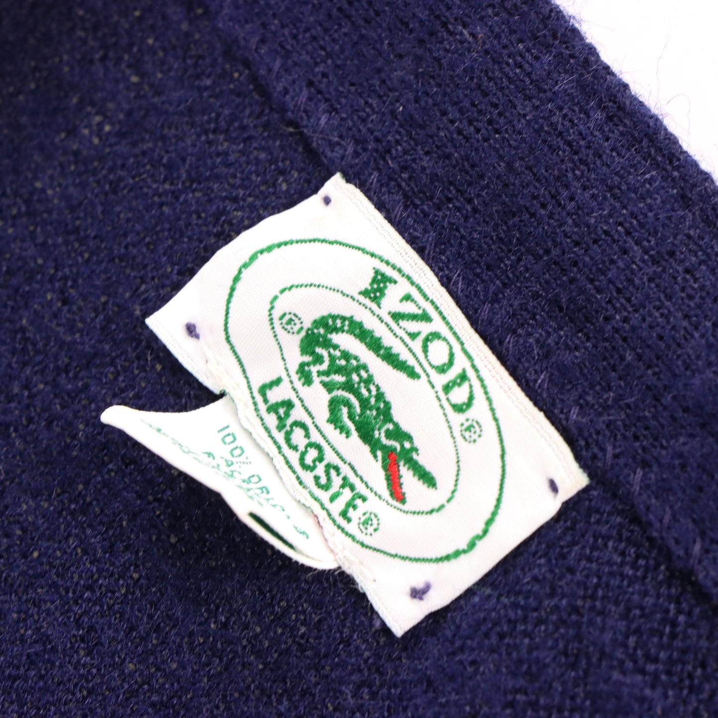 Vintage LACOSTE IZOD Embroidered USA Made Navy Button Up Cardigan (XL) *Aubs Vintage Sole Melbourne