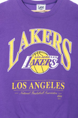NBA LA Lakers Big Logo LEE SPORT Sweatshirt USA Made (XL)