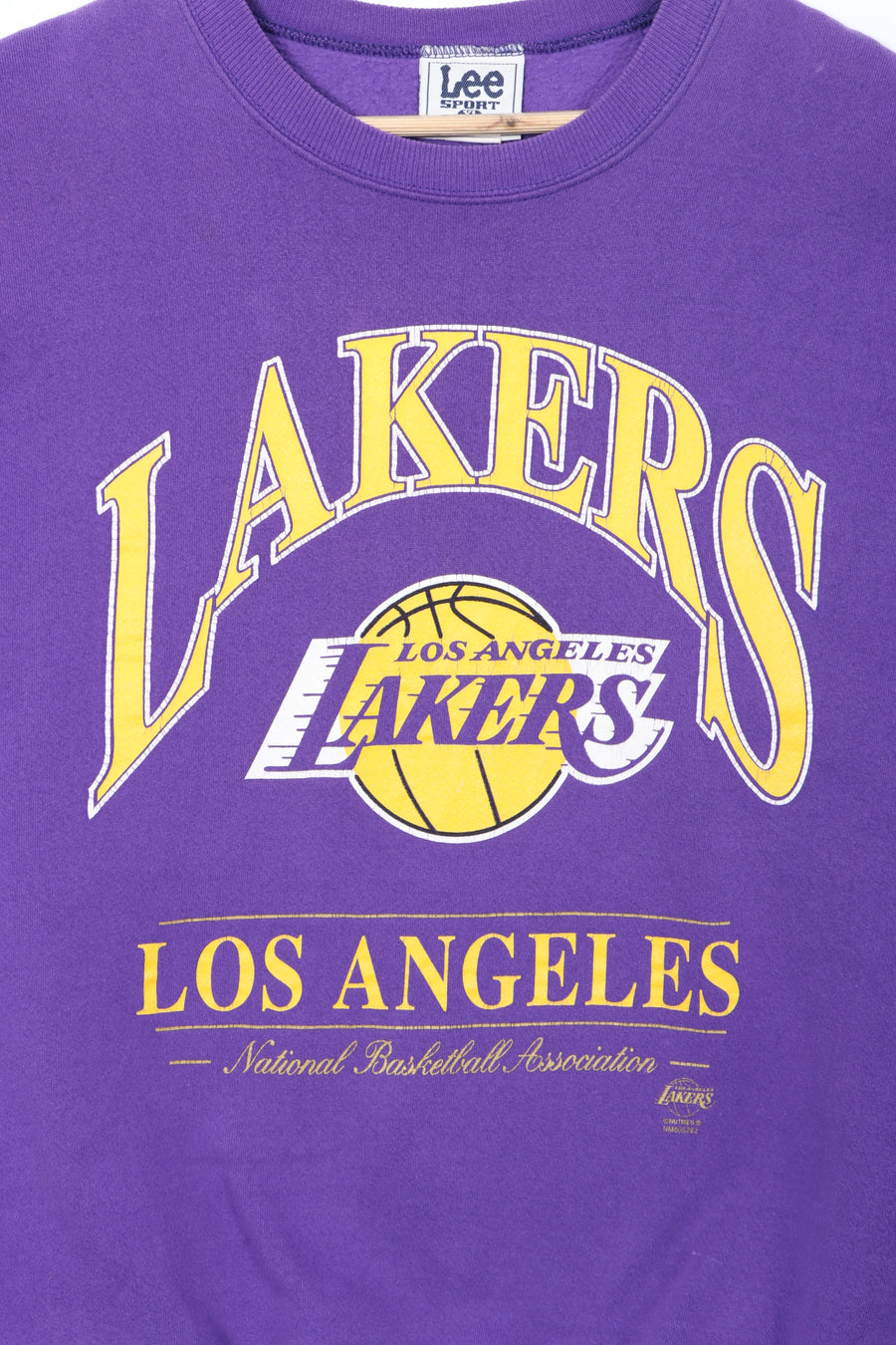 NBA LA Lakers Big Logo LEE SPORT Sweatshirt USA Made (XL)