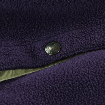 USA Made POLO RALPH LAUREN Vintage Logo Purple Fleece Zip Up Jacket (L) *Aubs Vintage Sole Melbourne