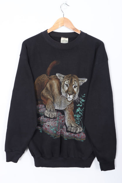 Mountain Lion Nature Wildlife Sweatshirt USA Made (S-M)