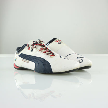 PUMA x BMW Motorsport Embroidered Logo Low Leather Sneakers (9.5)