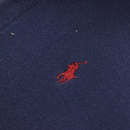 Vintage POLO RALPH LAUREN Embroidered Logo Navy & Red Zip Up Sweatshirt (L) *Aubs Vintage Sole Melbourne